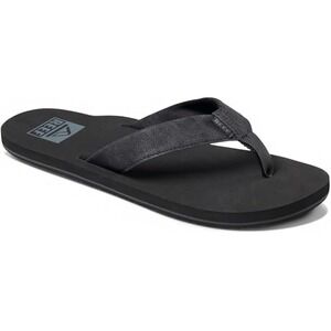 REEF MENS TWINPIN BLACK FLIP FLOPS ~SZ 14